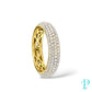 18KT YELLOW GOLD 2.25CTW PAVE ETERNITY DIAMOND WEDDING BAND