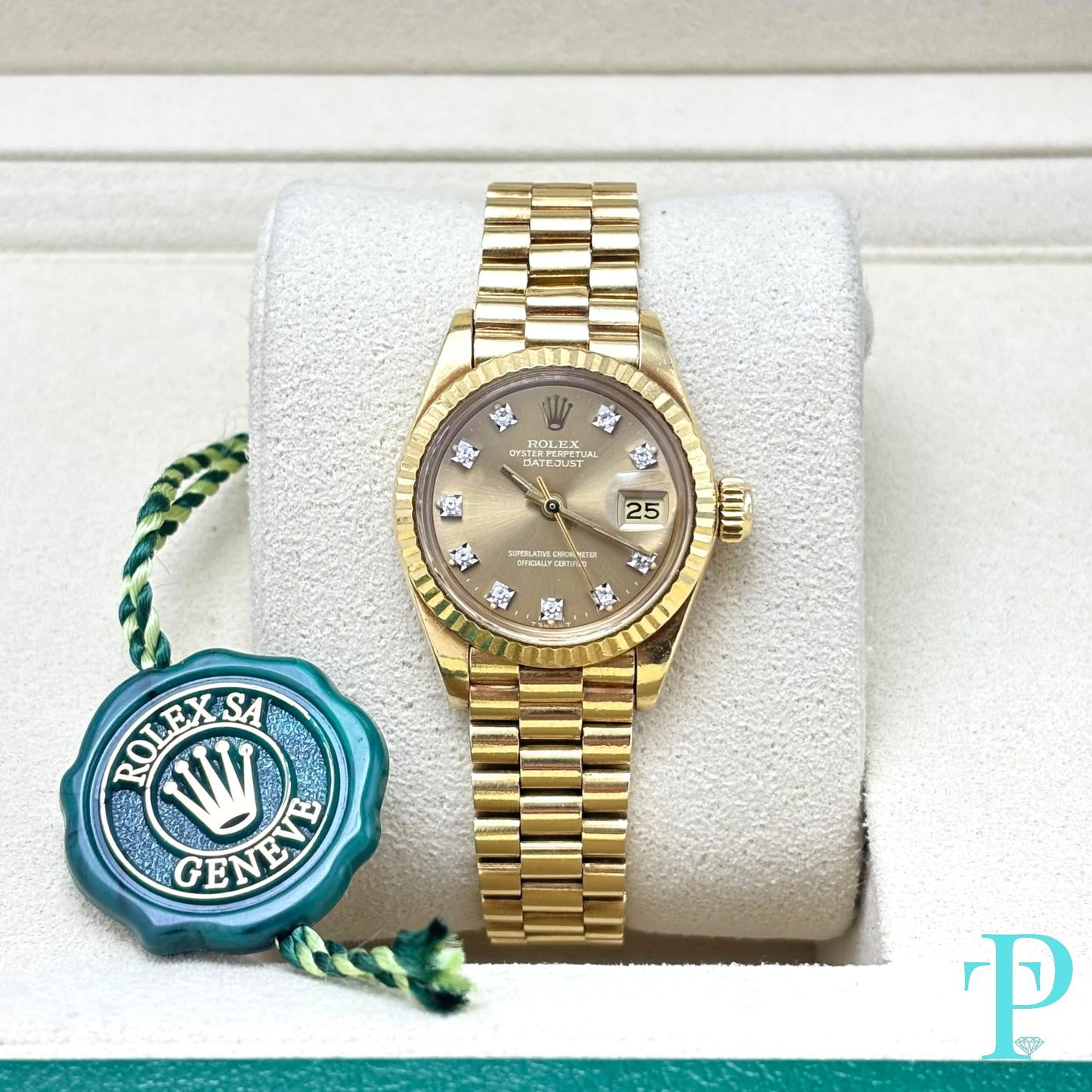 26MM ROLEX DATEJUST 18KT GOLD LADIES WATCH Ref.6917