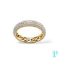 18KT YELLOW GOLD 2.25CTW PAVE ETERNITY DIAMOND WEDDING BAND