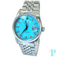 36MM ROLEX DATEJUST REF.16013 STAINLESS STEEL / TIFFANY BLUE DIAMOND DIAL