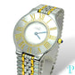 28MM CARTIER “Must 21” / STEEL & GOLD PLATE / QUARTZ MOVEMENT