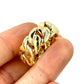 SOLID 10KT 18.2g 10MM WIDE "MIAMI CUBAN LINK" RING