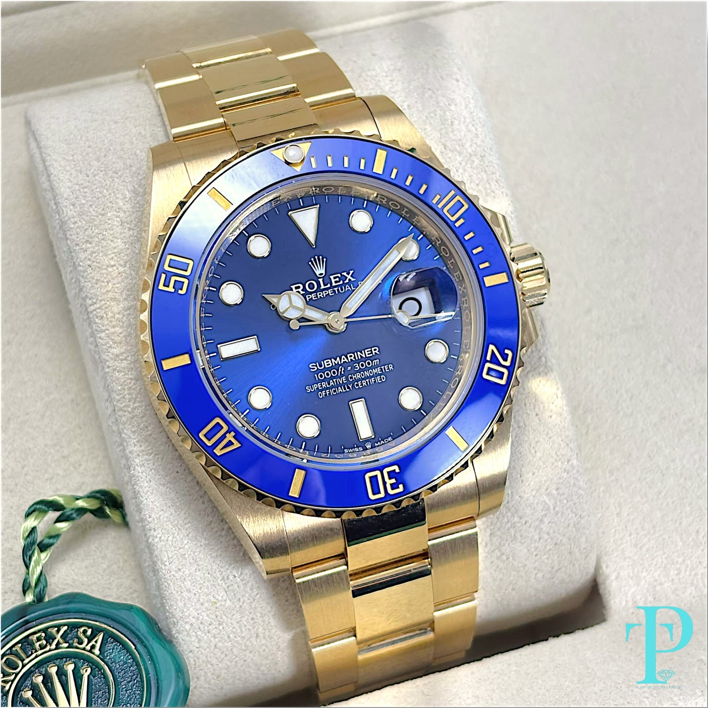 41MM ROLEX SUBMARINER / REF. 126618LB / 18KT YELLOW GOLD MEN’S WATCH