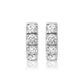 3.0MM 10-POINTER DIAMOND HUGGIE EARRINGS(WHITE GOLD)