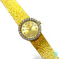 PIAGET 26MM 18KT GOLD & DIAMOND BEZEL LADIES VINTAGE COCKTAIL WATCH