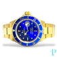 40MM ROLEX SUBMARINER 16618-LB / 18KT YELLOW GOLD MENS WATCH