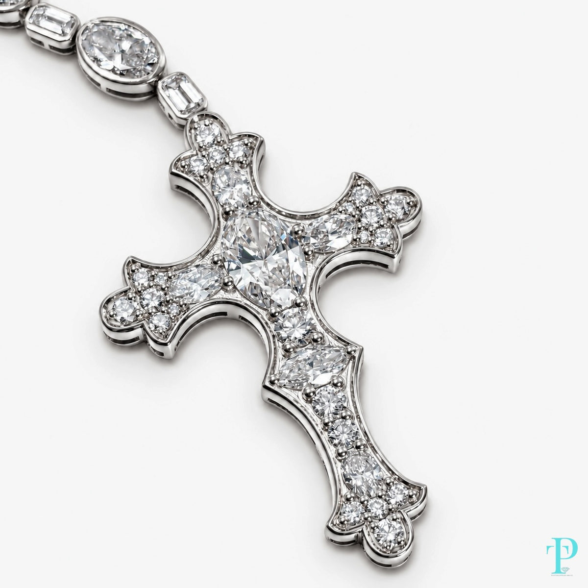 14KT WHITE GOLD DIAMOND ROSARY NECKLACE 41.23CTW (LGD)