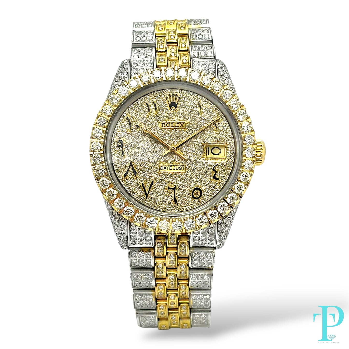 36MM ROLEX DATEJUST Ref.16013 / 15CT DIAMOND BUSTDOWN / AUTOMATIC