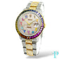 36MM ROLEX DATEJUST / ROSE GOLD TWO-TONE / 15.00CTW DIAMOND / 3.00CTW SAPPHIRE BEZEL / OYSTER BRACELET / AUTOMATIC Ref.16013