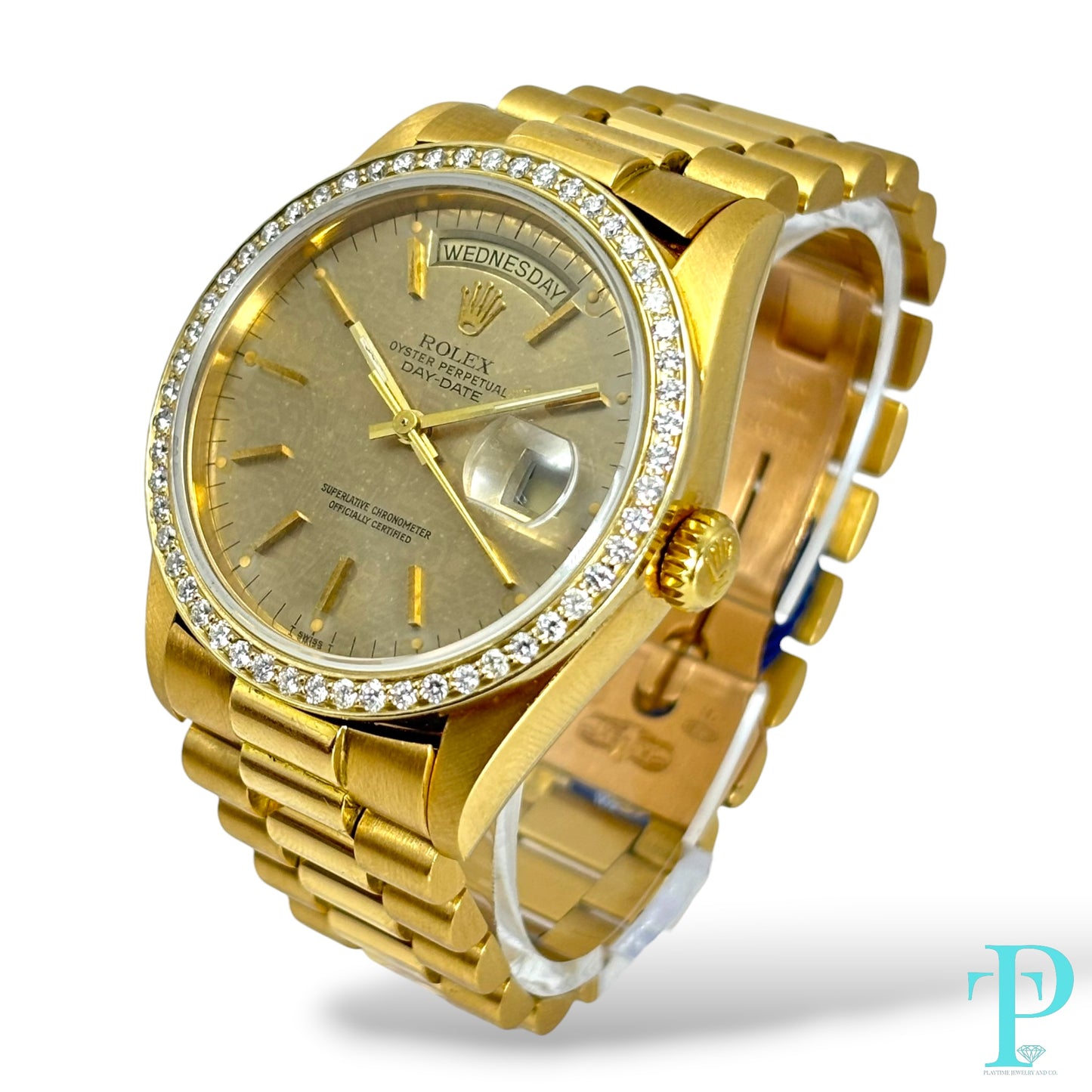 Pre-Owned 36MM ROLEX DAY-DATE 18038 (1988) R-Serial