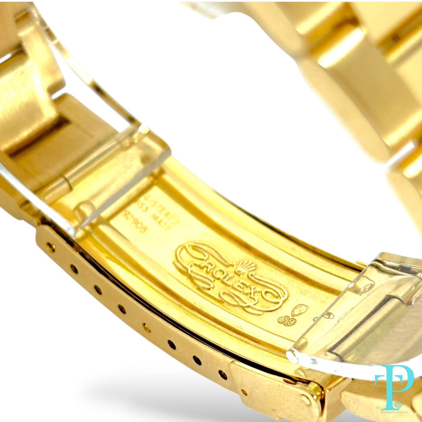 40MM ROLEX SUBMARINER 16618-LB / 18KT YELLOW GOLD MENS WATCH