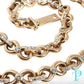 14KT ROSE GOLD 166g 22” 17.31CTW INFINITY LINK DIAMOND CHAIN