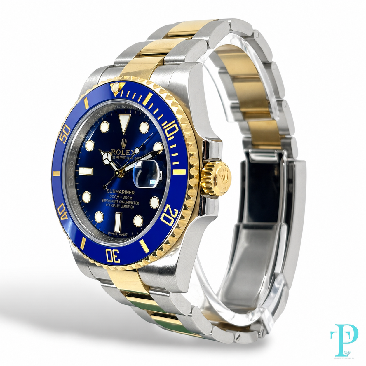 PRE-OWNED 40MM ROLEX SUBMARINER 116613LB 18KT TWO-TONE (BLUESY) MENS WATCH