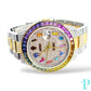 36MM ROLEX DATEJUST / ROSE GOLD TWO-TONE / 15.00CTW DIAMOND / 3.00CTW SAPPHIRE BEZEL / OYSTER BRACELET / AUTOMATIC Ref.16013