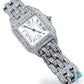 31MM CARTIER PANTHERE DE CARTIER / BUSTDOWN / DIAMOND ENCRUSTED / STAINLESS STEEL / NATURAL DIAMONDS / WHITE ROMAN DIAL