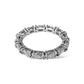 14KT WHITE GOLD MARQUEE-CUT DIAMOND ETERNITY RING 1.50 CTW