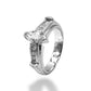 1.00 CT MARQUEE-CUT DIAMOND ENGAGEMENT RING PLATINUM