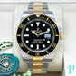 40MM ROLEX SUBMARINER 116610LN BLACK DIAL 18KT YELLOW GOLD TWO-TONE