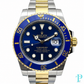 PRE-OWNED 40MM ROLEX SUBMARINER 116613LB 18KT TWO-TONE (BLUESY) MENS WATCH