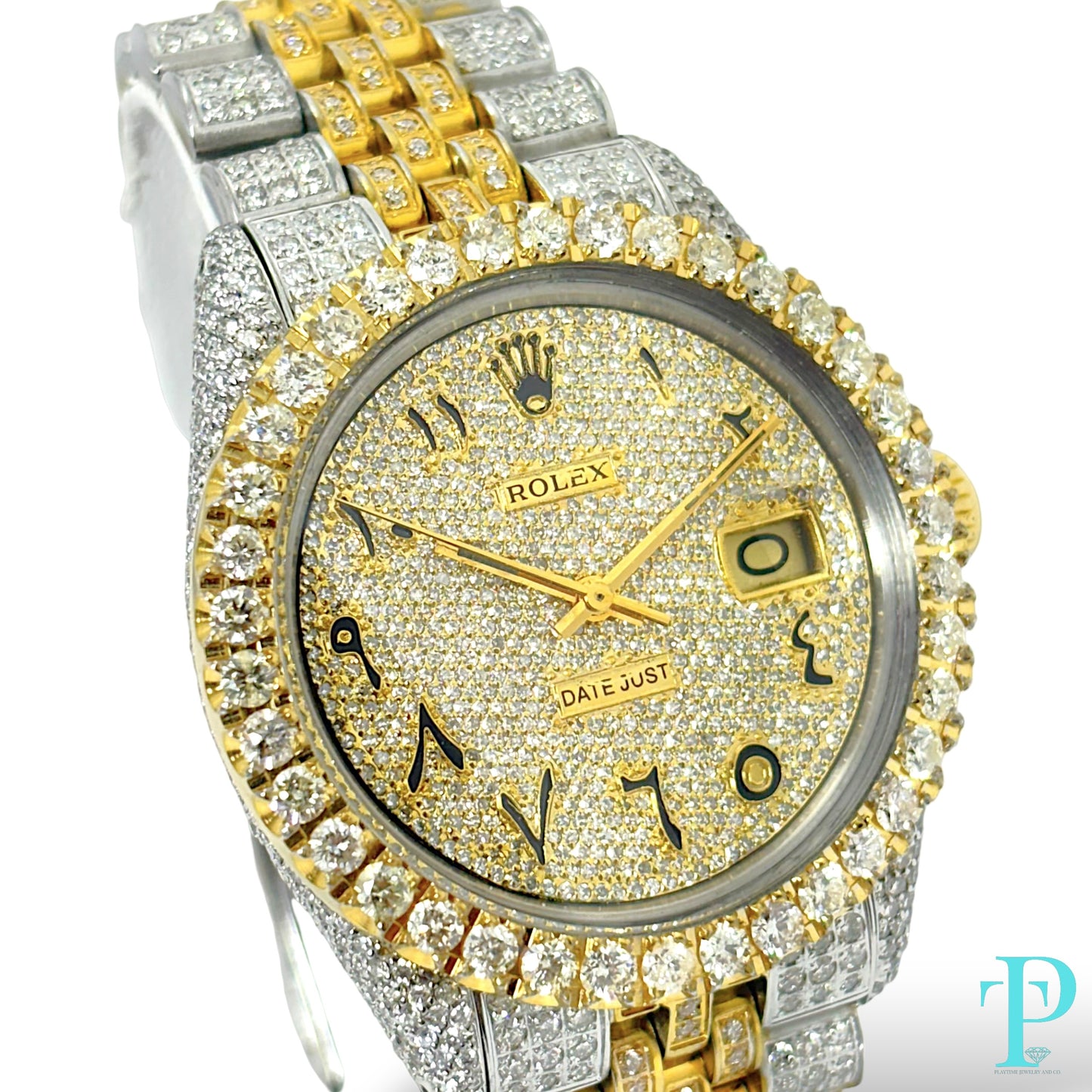 36MM ROLEX DATEJUST Ref.16013 / 15CT DIAMOND BUSTDOWN / AUTOMATIC