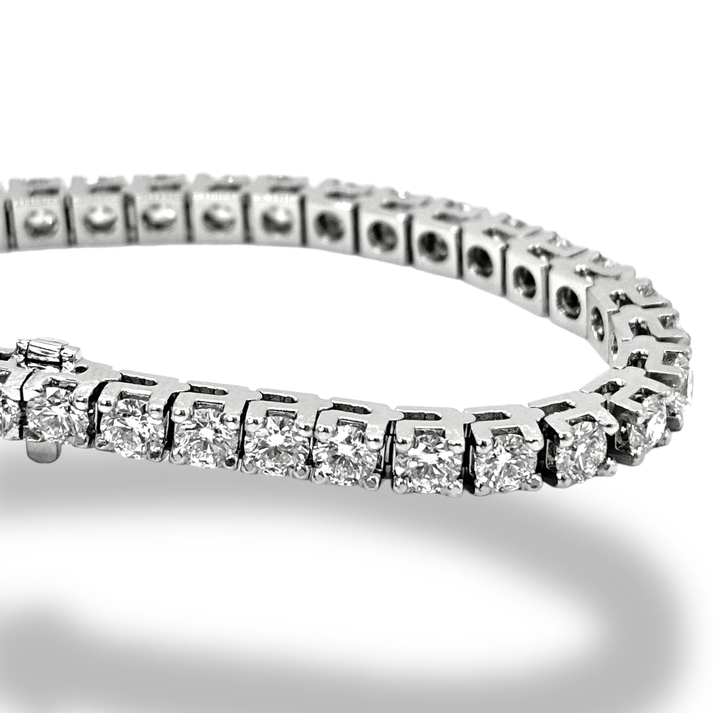 14Kt 10CTW VVS-1 IGI DIAMOND TENNIS BRACELET 8” 25PT