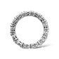 14KT WHITE GOLD MARQUEE-CUT DIAMOND ETERNITY RING 1.50 CTW