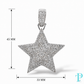 6.00CTW 14KT GOLD LAB DIAMOND PAVE STAR PENDANT