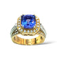 1/1 ESTATE 18KT GOLD 2.80 CT TANZANITE RING