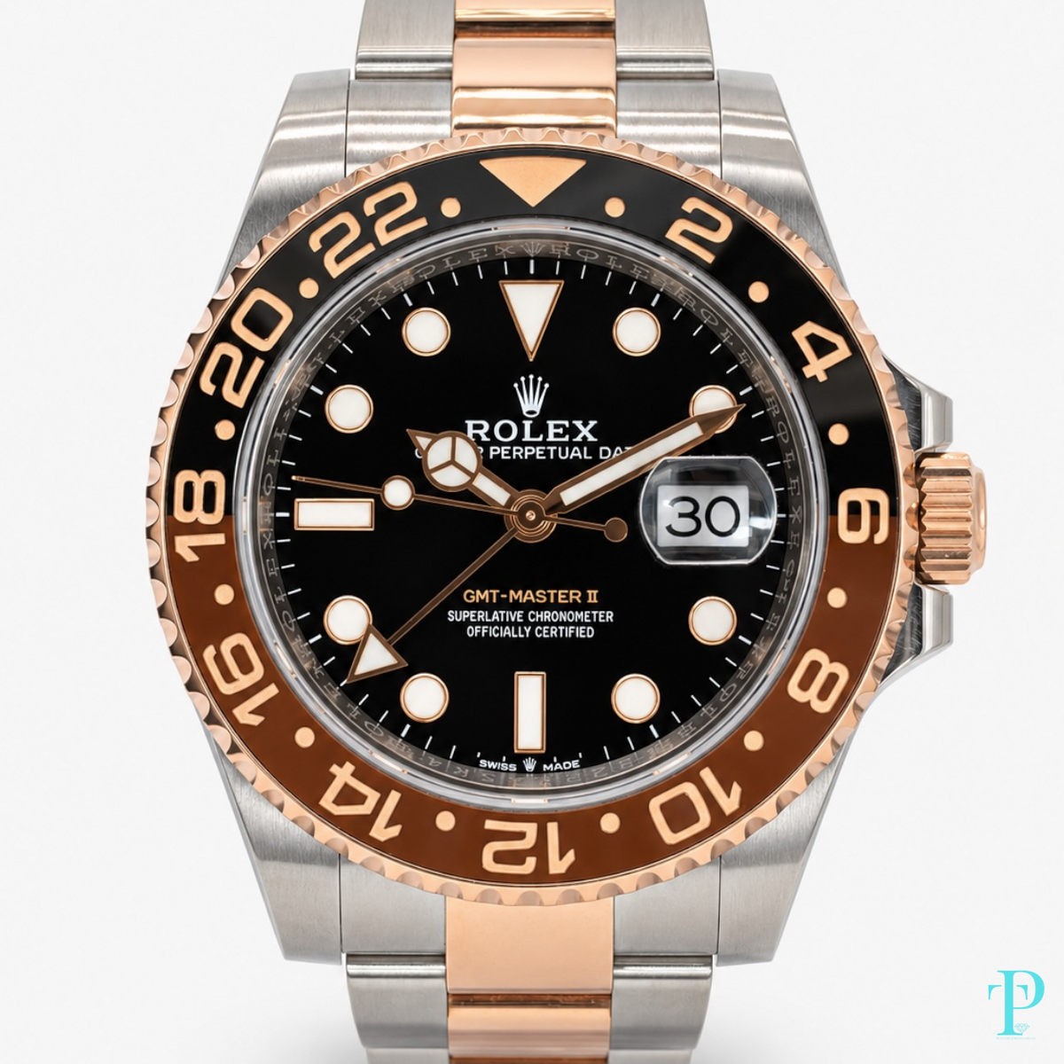 PRE-OWNED 40MM ROLEX GMT-MASTER II / REF.126710CHNR (2018-PRESENT) (ROOTBEER)