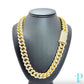10KT YELLOW GOLD / 17MM 460.0g 22” 50.6CTW DIAMOND / MIAMI CUBAN LINK CHAIN