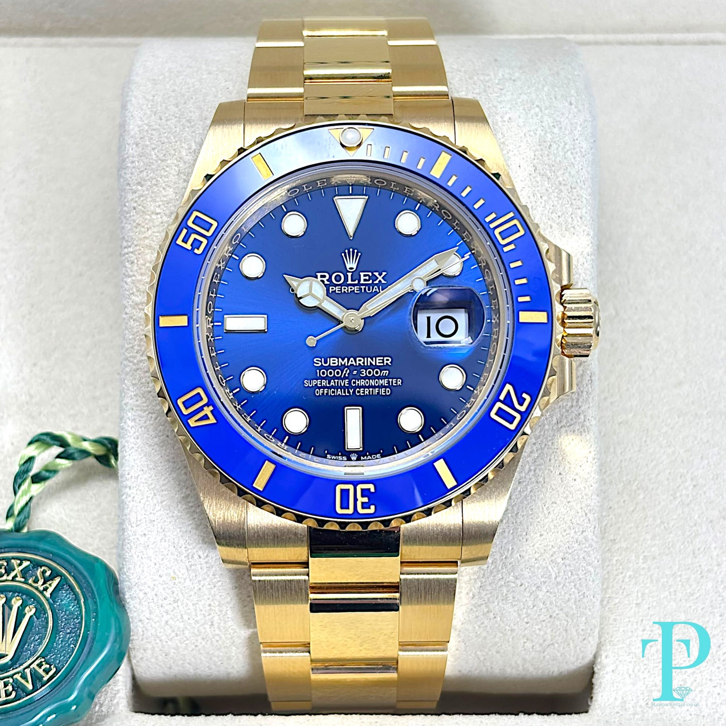 41MM ROLEX SUBMARINER / REF. 126618LB / 18KT YELLOW GOLD MEN’S WATCH