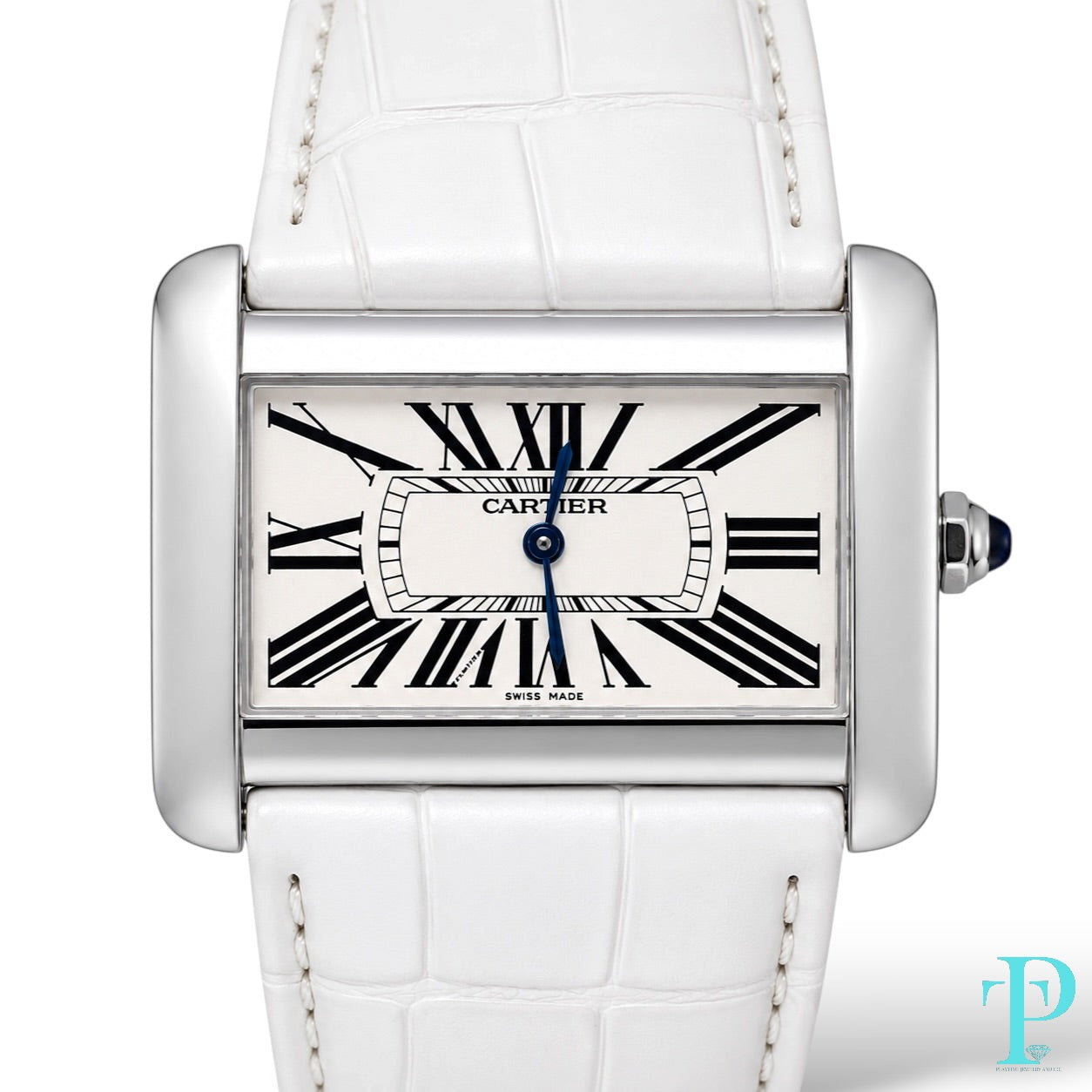 Pre-Owned 34MM CARTIER TANK DIVAN (2002) STAINLESS STEEL