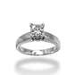 1.00 CT PRINCESS-CUT DIAMOND ENGAGEMENT RING 18KT