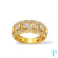 14KT 2.85CTW BAGUETTE CLUSTER DIAMOND UNISEX RING