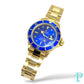40MM ROLEX SUBMARINER 16618-LB / 18KT YELLOW GOLD MENS WATCH