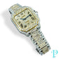 41MM CARTIER “SANTOS DE CARTIER” VVS-1 NATURAL DIAMOND BUSTDOWN MENS WATCH