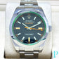 40MM ROLEX MILGAUSS GREEN CRYSTAL / Ref.116400V BLACK DIAL