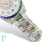 41MM ROLEX DATEJUST RAINBOW SAPPHIRE & DIAMOND BUSTDOWN MEN’S WATCH / REF. 116300