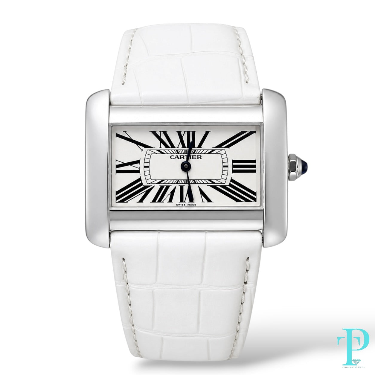 Pre-Owned 34MM CARTIER TANK DIVAN (2002) STAINLESS STEEL