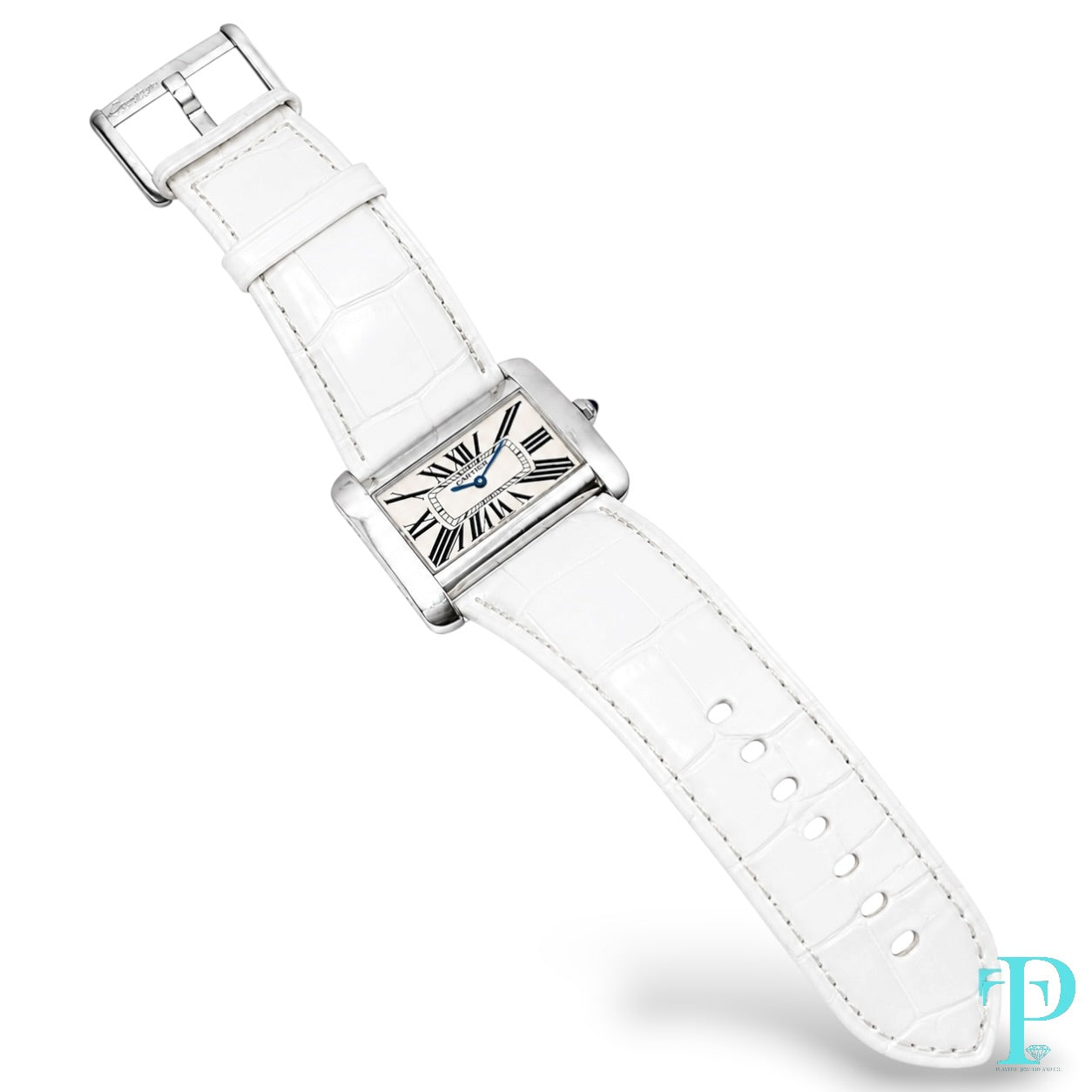 Pre-Owned 34MM CARTIER TANK DIVAN (2002) STAINLESS STEEL