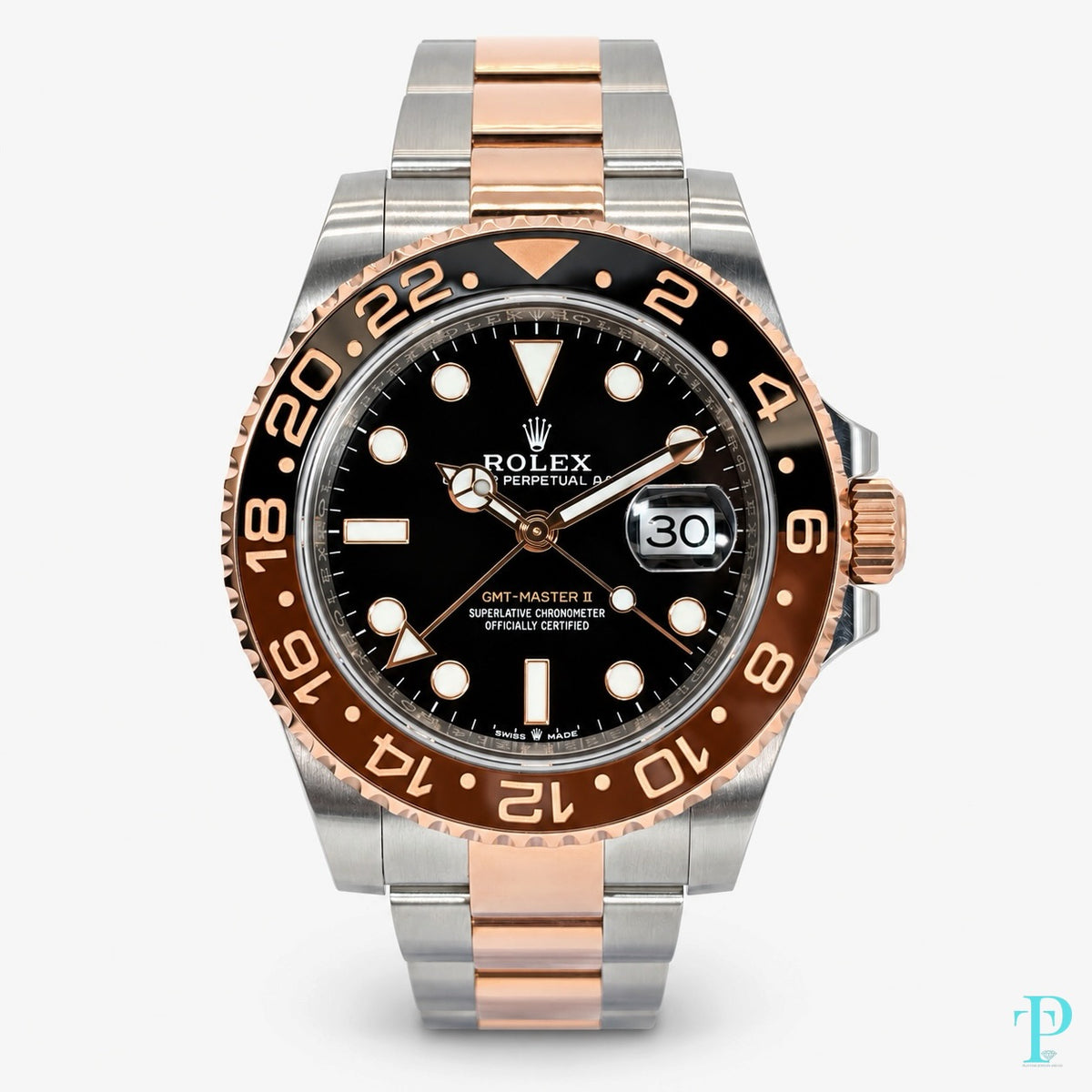 PRE-OWNED 40MM ROLEX GMT-MASTER II / REF.126710CHNR (2018-PRESENT) (ROOTBEER)