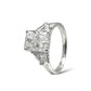 3.50 CT RADIANT-CUT DIAMOND ENGAGEMENT RING 14KT WHITE GOLD