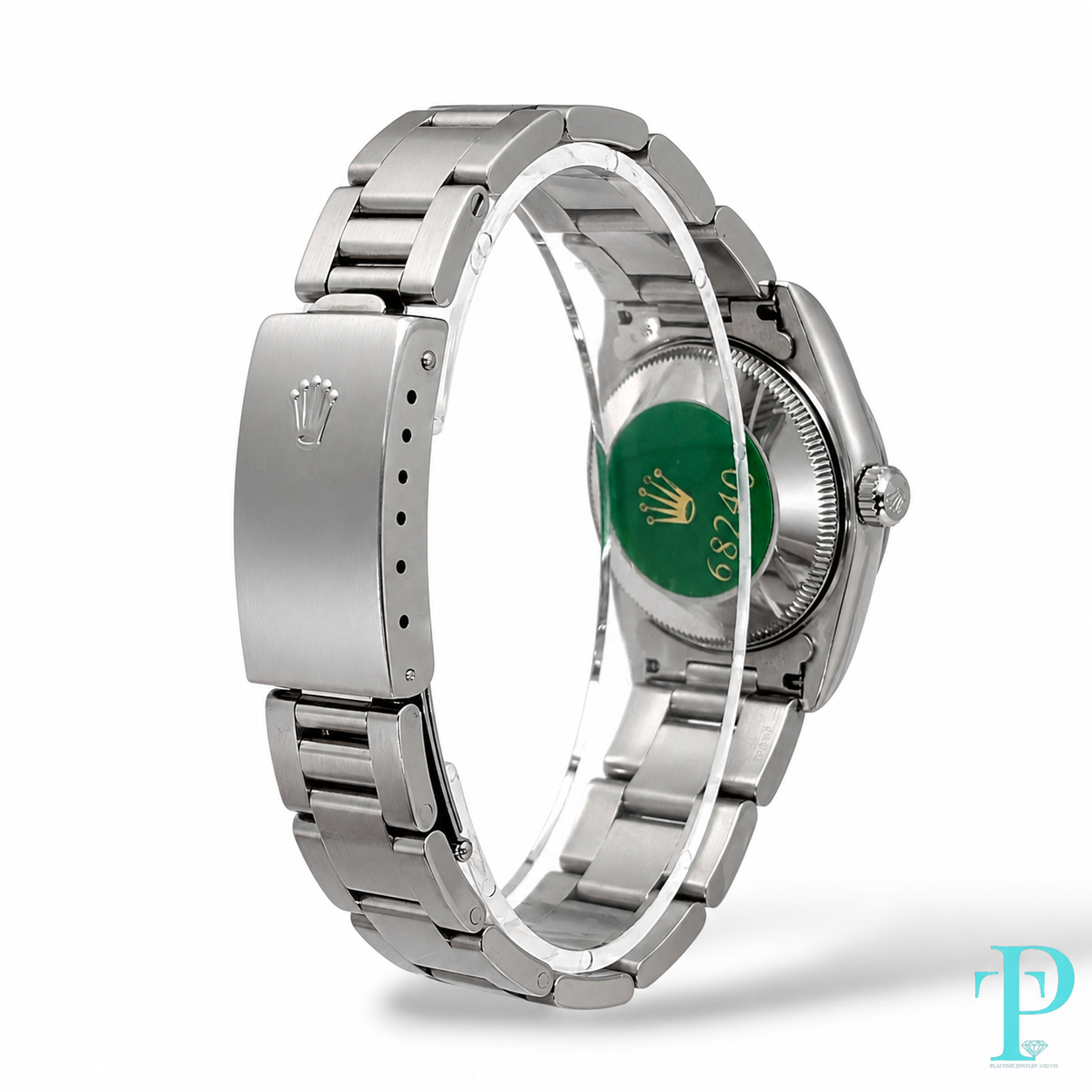 PRE-OWNED 31MM ROLEX DATEJUST 68240 BLUE DIAL