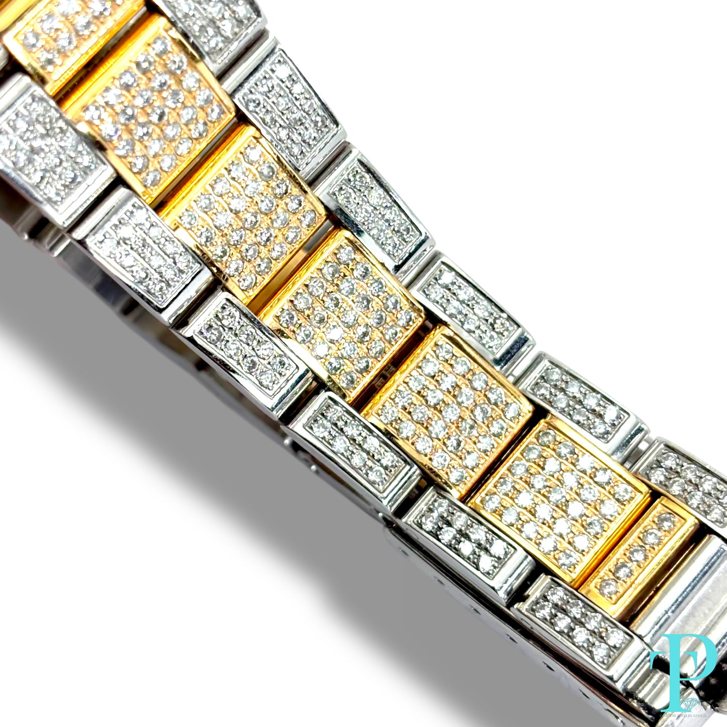 36MM ROLEX DATEJUST / ROSE GOLD TWO-TONE / 15.00CTW DIAMOND / 3.00CTW SAPPHIRE BEZEL / OYSTER BRACELET / AUTOMATIC Ref.16013