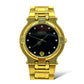 VINTAGE GUCCI 31MM GOLD PLATED DIAMOND DIAL WATCH