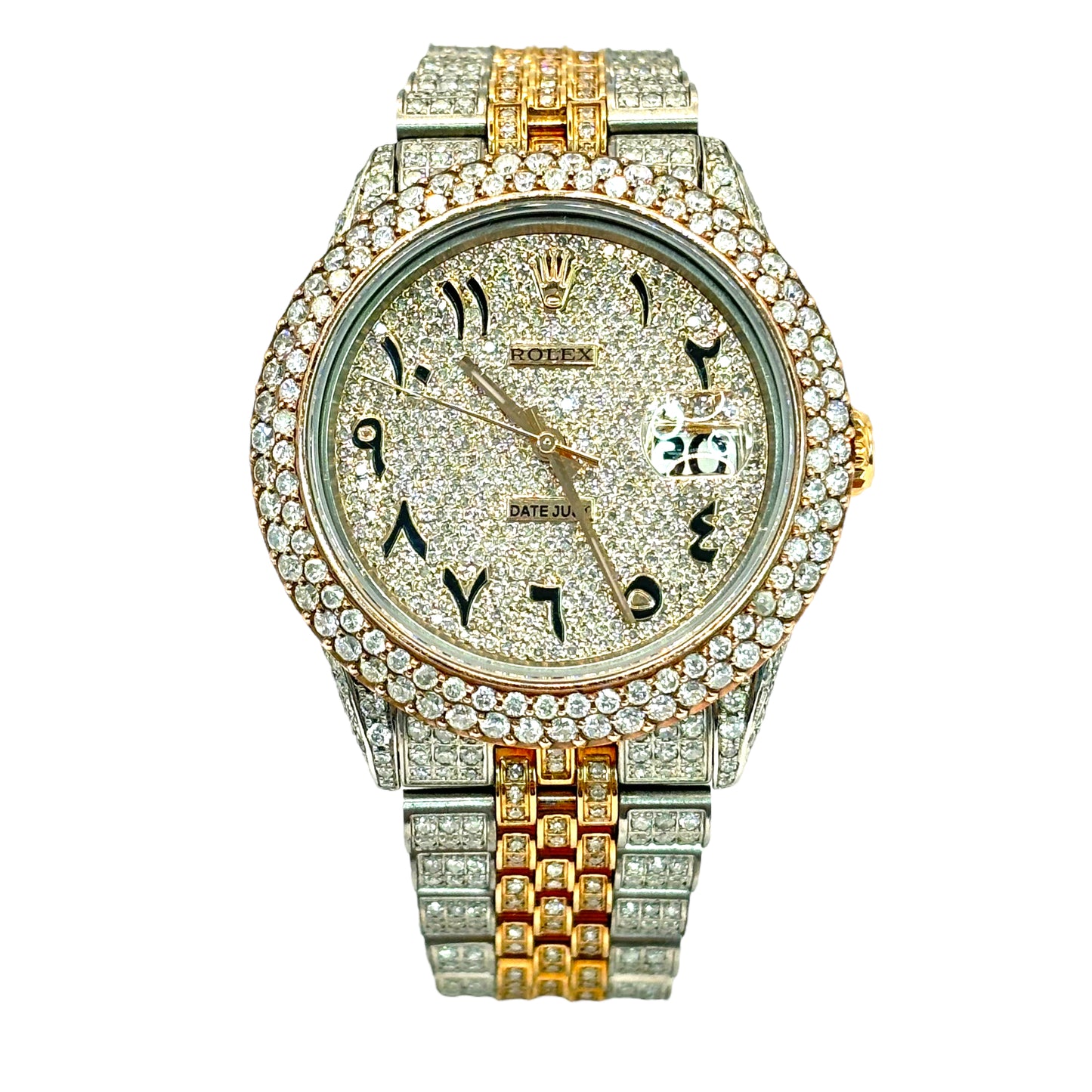 ROLEX DATEJUST 16CTW ROSE GOLD BUSTDOWN | ARABIC DIAL | JUBILEE | 36MM 16013