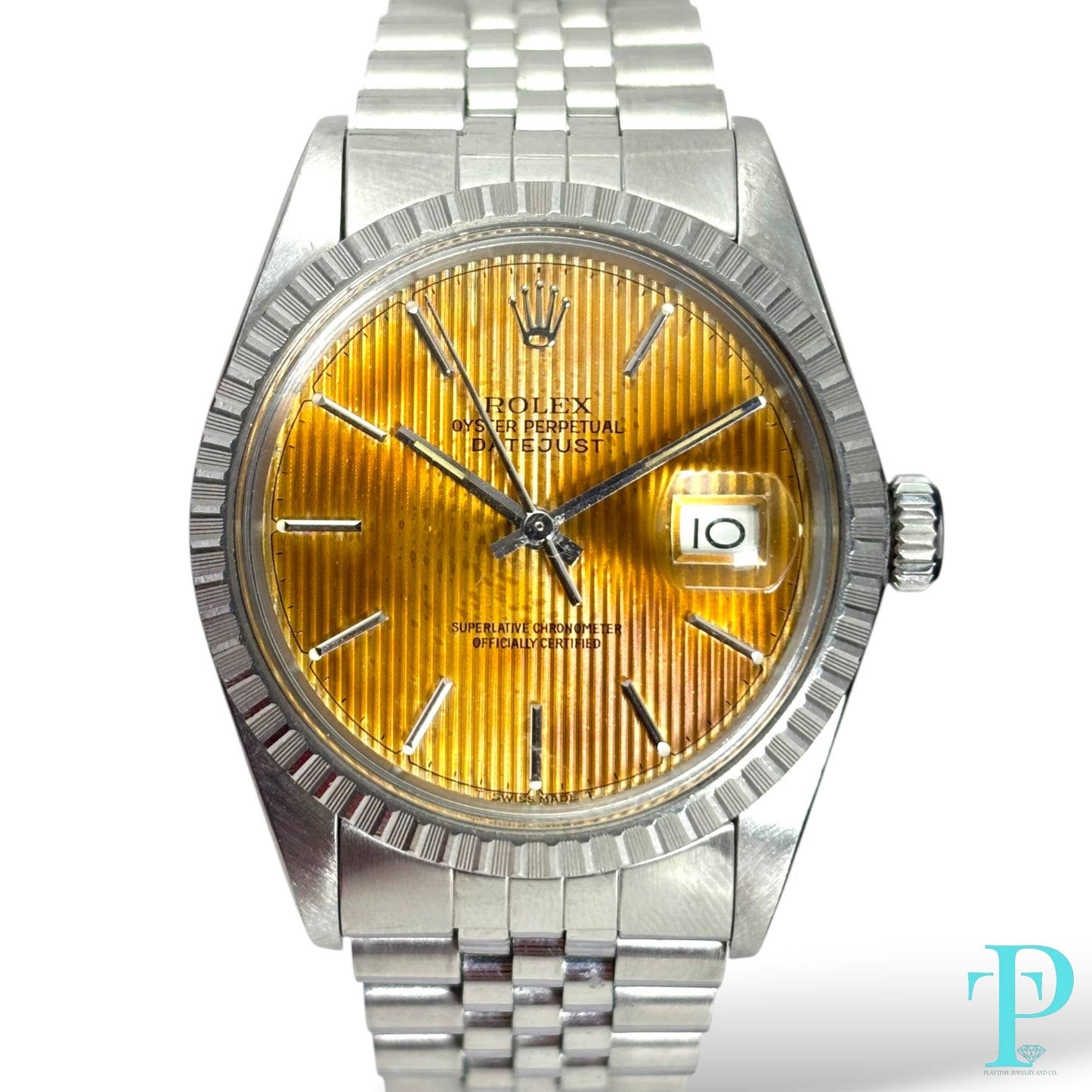 Pre-Owned 36MM Rolex Datejust Ref.16030 (1988)-Tapestry Dial