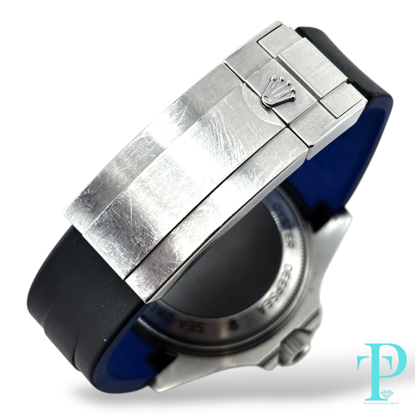 44MM ROLEX DEEPSEA / OYSTER FLEX RUBBER BAND / BLACK DIAL / DATE-FUNCTION / OYSTER-STEEL / AUTOMATIC MOVEMENT