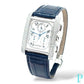 28MM CARTIER TANK FRANÇAISE CHRONOFLEX / 18KT WHITE GOLD / FACTORY DIAMOND BEZEL