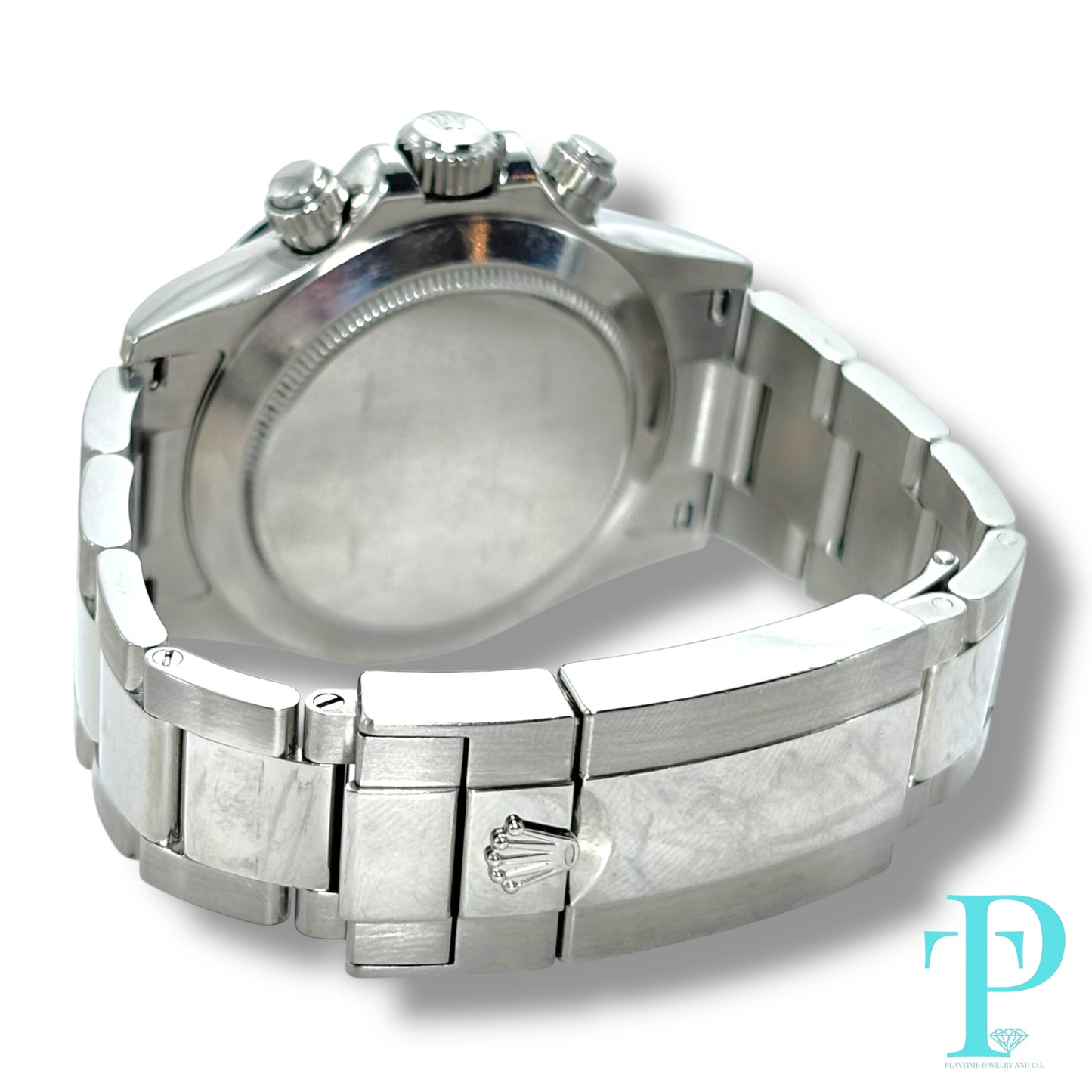 40MM ROLEX DAYTONA / STAINLESS STEEL / WHITE AND SILVER DIAL / OYSTER BRACELET / CHRONOGRAPH / AUTOMATIC MOVEMENT / REF.116520